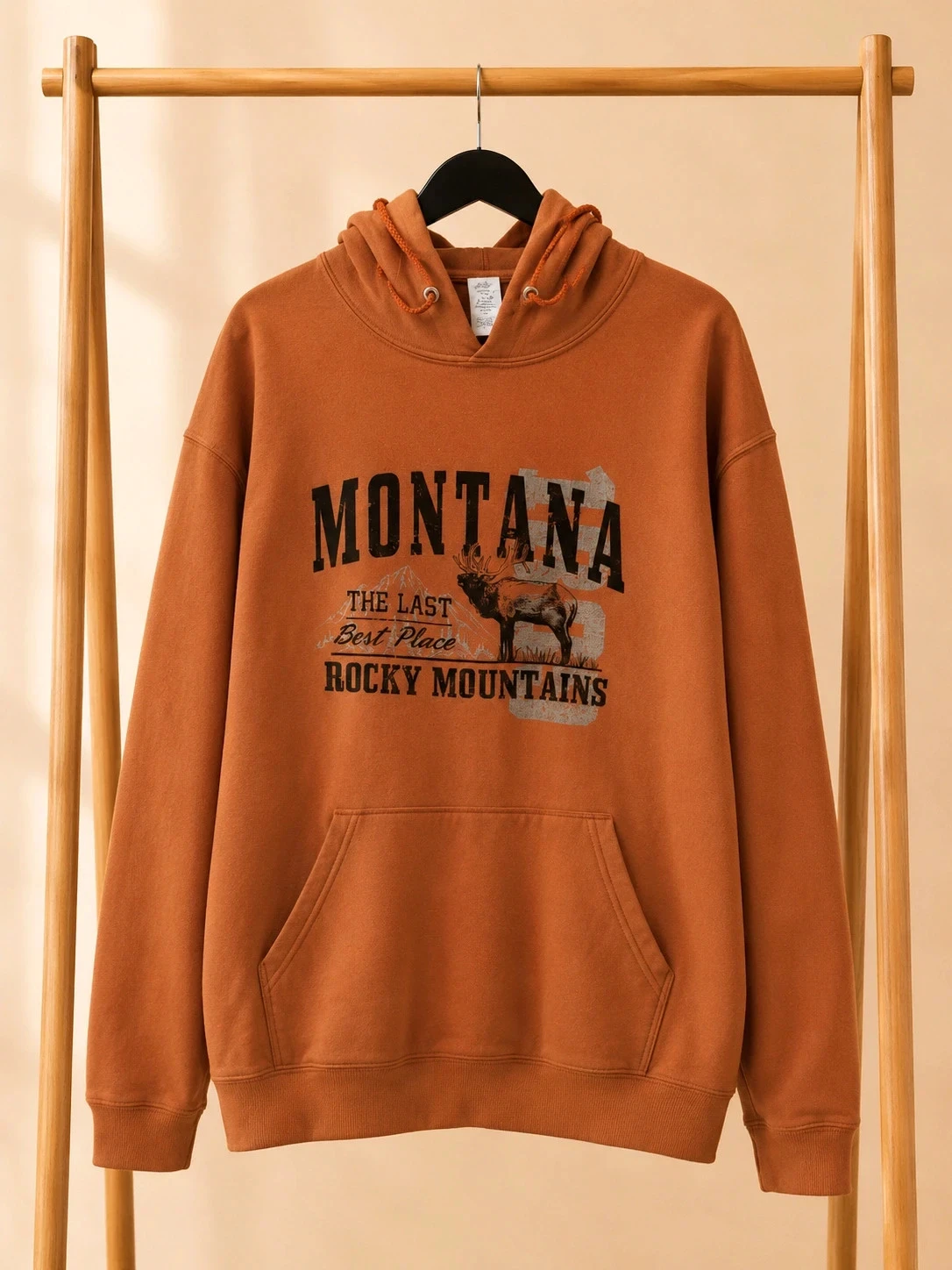 Sweat à capuche Montana Rocky Mountains – style US vintage